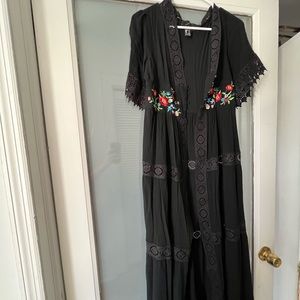 Black Kimono Coverup